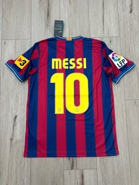 Barcelona Messi #10 2009/10 Home Soccer Jersey Men Size